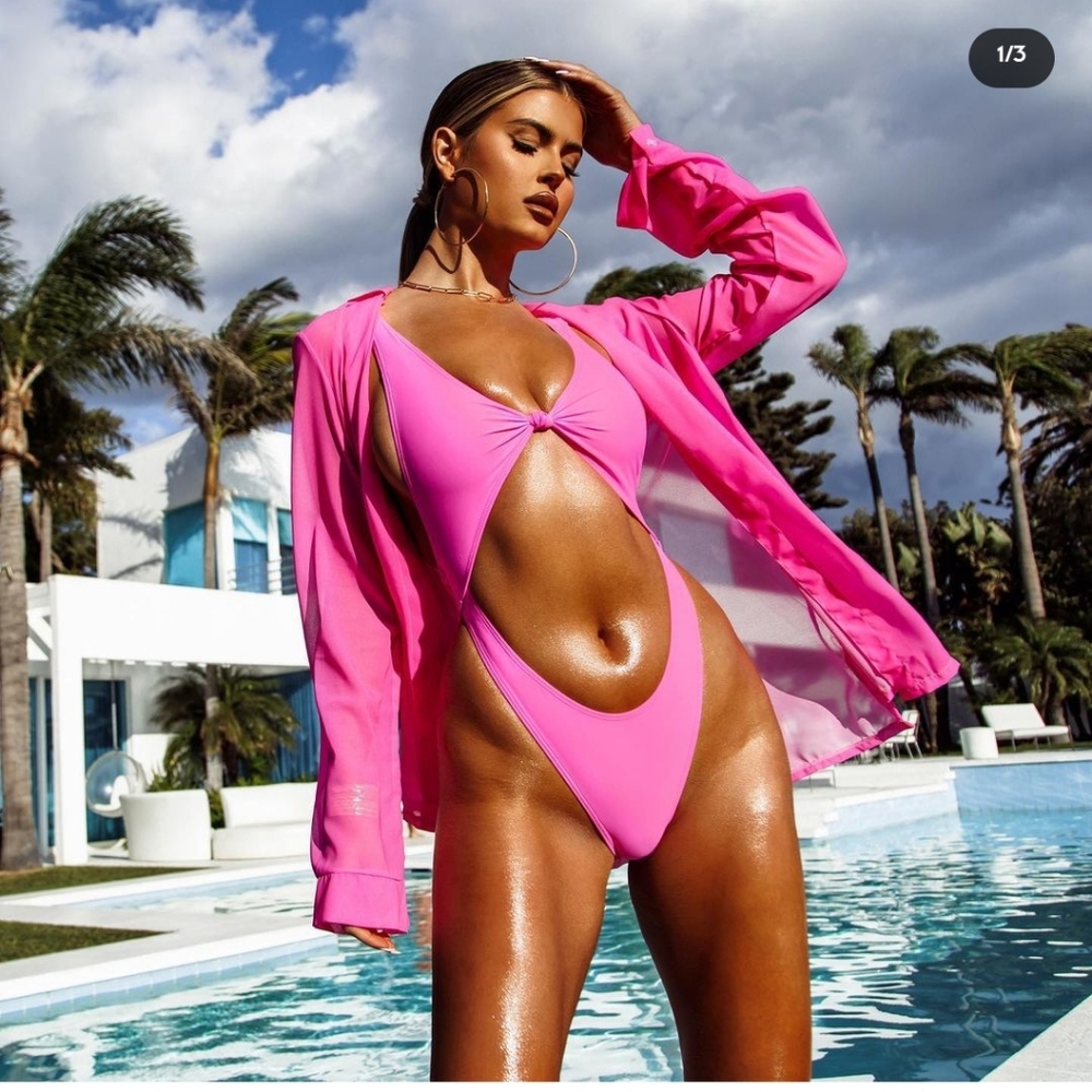 Matte Swim Collection Monokini and Cover up - Picture 6 of 6